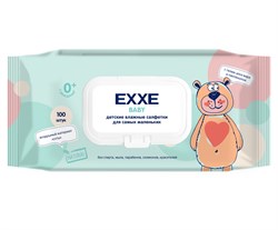 EXXE Baby Влажные салфетки для детей (серия 0+), 100 штук С0008078