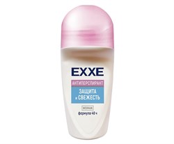 EXXE женский дезодорант антиперспирант Защита и свежесть, 50 мл (ролик) С0007329
