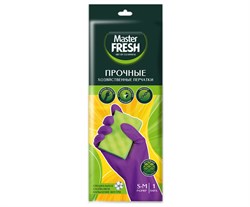 Master FRESH перчатки ПРОЧНЫЕ латексные с хлопком размер S/M, 1 пара С0007286