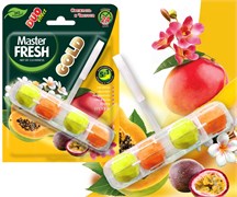 Master FRESH GOLD подвесной блок для унитаза DUO EFFECT 5в1 ТРОПИК, 1шт С0007426