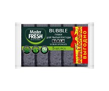 Master FRESH Губки для мытья посуды ВЫГОДНО (bubble-поролон), 5шт. BLACK С0007920