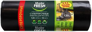 Master FRESH пакеты для мусора XXL суперпрочные 120 литров, 10 штук С0005198