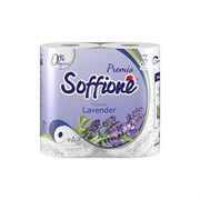 Soffione Premio Туалетная бумага, 3 слоя 4 рулона - LAVENDER ББ02233