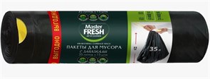 Master FRESH Пакеты для мусора с завязками ЧЕРНЫЕ 35л 15шт 12мкм С0006419