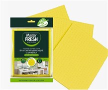 Master FRESH ЭКО салфетки целлюлозные + АНТИМИКРОБНАЯ добавка, 3 шт С0006664