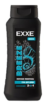 EXXE MEN Мужской гель для душа 2в1 "Морские минералы" BREEZE, 400 мл С0007831