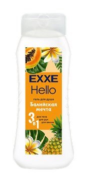 EXXE Hello Гель для душа 3в1 "Балийская мечта", 400 мл С0008283