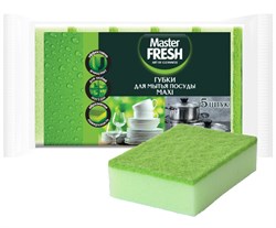 Master FRESH Губки для мытья посуды MAXI, 5шт (36шт) С0007744