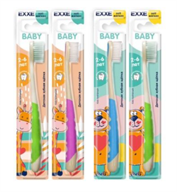 Детская зубная щетка EXXE Baby 2-6 лет (мягкая), 1 шт С0006744