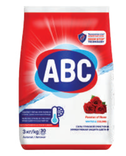 Порошок для стирки белья ABC Роза 3000 GR * 6 ББ01061