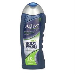 ACTIVE ИРАН / Гель для душа мужской, с витамином B5 "Спорт 3D" NATURAL, 400 мл х 12 ББ01321